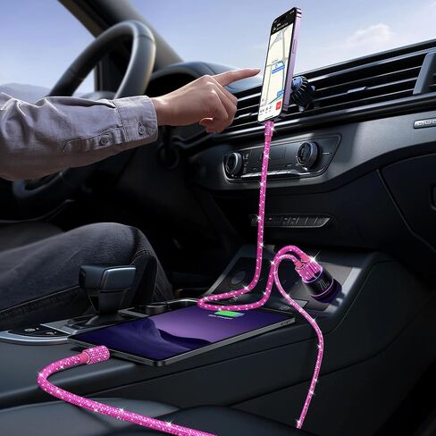 كابل USB C متعدد الألوان 3FT Diamond Type C كابل شحن سريع لهاتف iPhone 17 in Kuwait