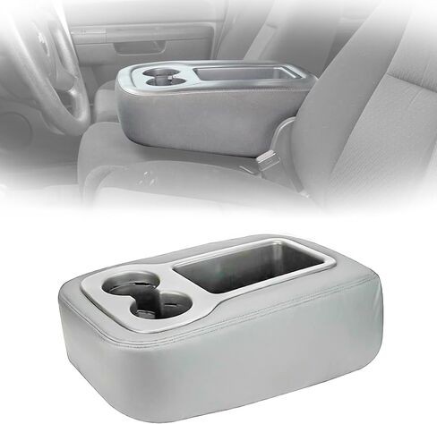 Black Center Console Cover with Zipper Design Jump Seat Armrest Cover Fit for Chevy Silverado Avalanche Suburban Tahoe GMC Yukon Sierra 2007 2008 2009 2010 2011 2012 2013 2014 in Saudi Arabia