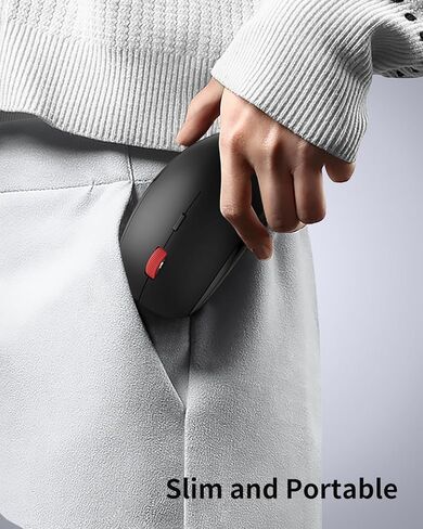 الماوس اللاسلكي USB ، 2.4 جرام صامت فأر كاسوسيه سليم رفيع مع تمرير معدني ، 1600 نقطة في البوصة و 24 شهر in Kuwait