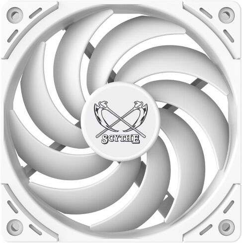 Scythe Wonder Snail 120 PWN - 2400 RPM, 120mm x 25mm Static Pressure Optimized High-Performance Computer Case Fan, Fluid Dynamic Bearing, 4-Pin Connector, Single Pack, Black in Kuwait