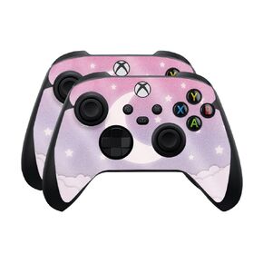 Carbon Fiber Skin Compatible with Microsoft Xbox Series X|S Controller (2 Pack) - Pink Zebra - Premium 3M Vinyl Protective Wrap Decal Cover - Easy to Apply | Crafted in The USA by MightySkins