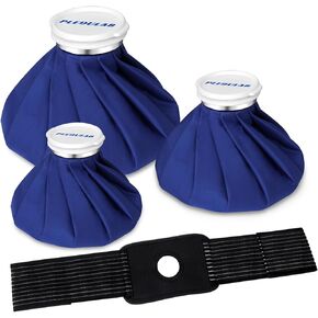 Ice Bag for Injuries, 3 Pack [11" 9" 6"] Reusable Ice Packs for Injuries, Hot & Cold Therapy and Pain Relief