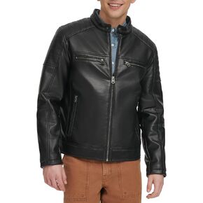 Levi's Men's Faux Leather Racer Jacket
