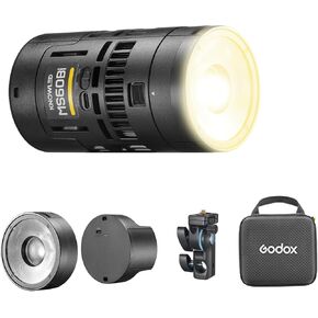 GODOX KNOWLED MS60Bi Bi-Color LED Video Light, Mini Continous Output Lighting Supprt LumenRadio CRMX Bluetooth APP Control NFC Integration for Studio Live Streaming Video Recording (MS60Bi)