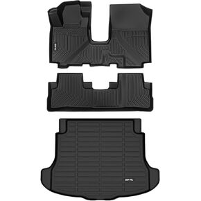 AIPOIL® Floor Mats & Cargo Liner Set for 2023 2024 2025 Honda CR-V & CRV Hybrid All Weather Protection TPE Anti-Slip Automotive Full Set Custom Car Mats Accessories - Black