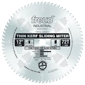 Freud LU91R012: 12" Thin Kerf Sliding Compound Miter Saw Blade