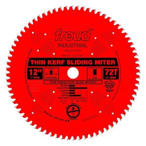 Freud LU91R012: 12" Thin Kerf Sliding Compound Miter Saw Blade