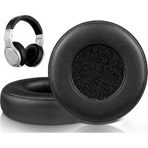 SOULWIT Ear Pads Cushions Replacement for Monster Beats Pro/by Dr Dre Detox Headphones, Ear Pads with Softer Protein Leather, High-Density Noise Isolation Foam - White