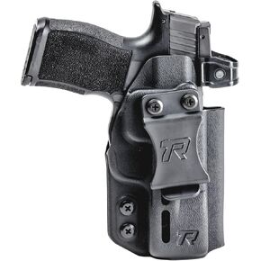 Rounded Druid IWB/OWB KYDEX Holster | Optics Cut | Built-in Wedge | Claw Included | Ambi | BLK