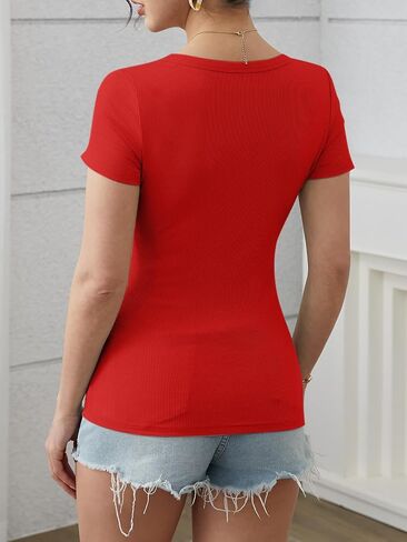 ATHMILE Women's Scoop Neck Long Sleeve Ribbed Slim Fitted Casual Basic Crop Top B-White in Saudi Arabia