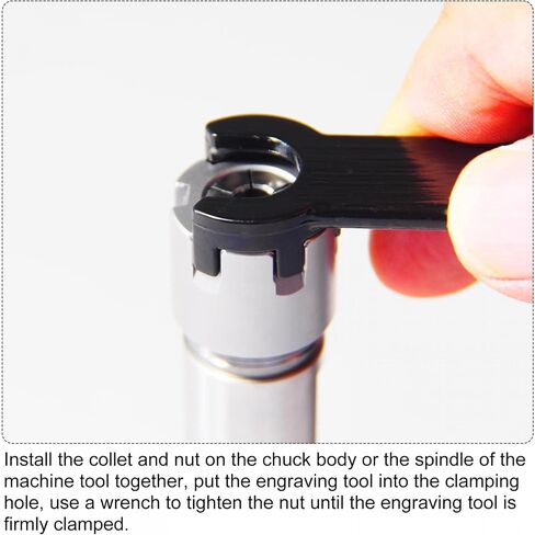 ER20 Spring Collet 1mm Chuck 65Mn Steel for CNC Engraving Machine Lathe Milling in Kuwait