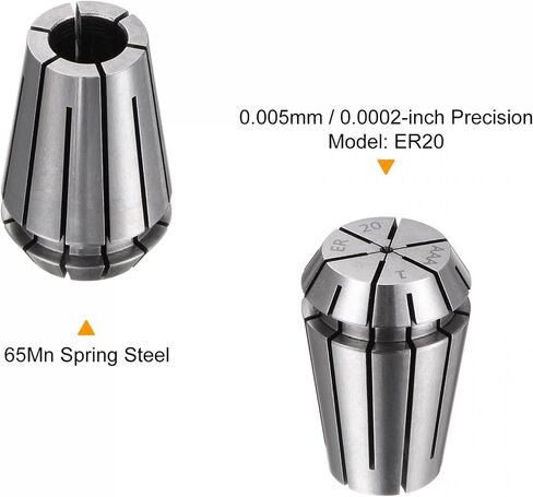ER20 Spring Collet 1mm Chuck 65Mn Steel for CNC Engraving Machine Lathe Milling in Kuwait