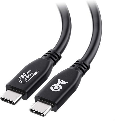 كابل يهم 80 جيجابت في الثانية USB 4 كابل 2 قدم ، يدعم ما يصل إلى [8K@120Hz / 4K@480Hz الفيديو ، شحن 240W ، نقل بيانات 80 جيجابت في الثانية] كابل USB4 ، أسود ، متوافق مع Thunderbolt 4 ، MacBook ، XPS ، Surface Pro in Kuwait