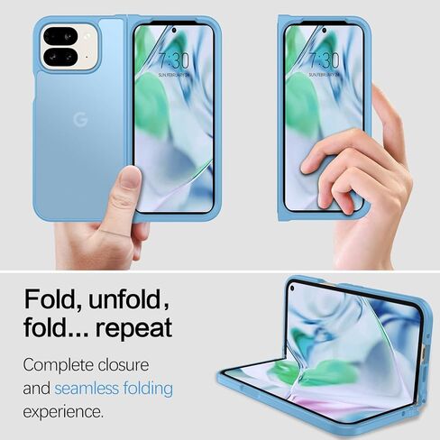 BENTOBEN for Google Pixel 9 Pro Fold Case, Translucent Matte Reveal Logo Slim Thin Shockproof Anti-Yellow Lightweight Women Men Boys Girls Protective Phone Cover Cases for Pixel 9 Pro Fold 8.0", Black in Kuwait