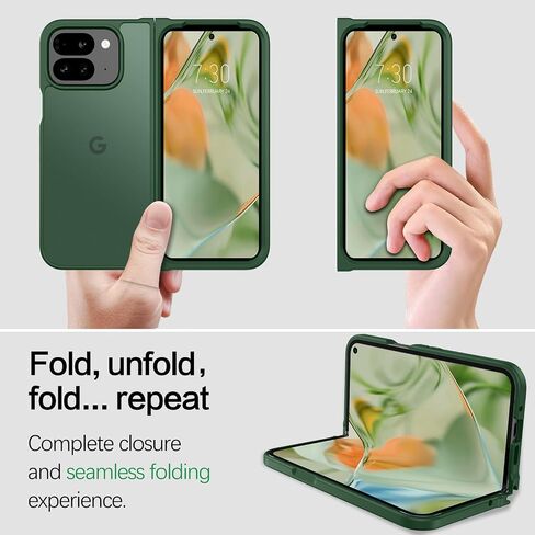 BENTOBEN for Google Pixel 9 Pro Fold Case, Translucent Matte Reveal Logo Slim Thin Shockproof Anti-Yellow Lightweight Women Men Boys Girls Protective Phone Cover Cases for Pixel 9 Pro Fold 8.0", Black in Kuwait