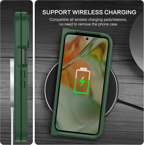 BENTOBEN for Google Pixel 9 Pro Fold Case, Translucent Matte Reveal Logo Slim Thin Shockproof Anti-Yellow Lightweight Women Men Boys Girls Protective Phone Cover Cases for Pixel 9 Pro Fold 8.0", Black in Kuwait