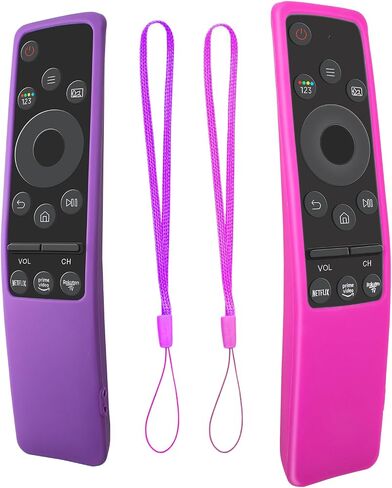 2 Pack Cover for Samsung Remote Silicone Protective Case Compatible with Samsung TV Remote Control Cover BN59 Series Glow in The Dark Remote Skin Sleeve (Glow Green + Glow Blue) in Kuwait