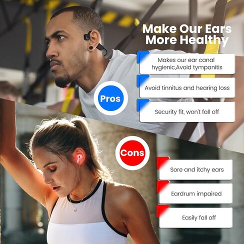 Bone Conduction Headphones Bluetooth Wireless headsets for iPhone Open Ear Headphones Built in mic Waterproof Lightweight Multi Devices Connection for Sports Workouts Fitness in Kuwait