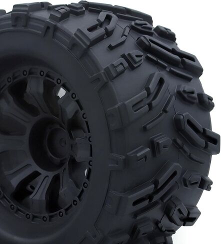 RC Truck 2.8 "Tires and Wheel Rim 12mm Hex Compatible for1/10 HPI HSP Savage XS TM Flux ARRMA 1/10 Gorgon KDM.Racing Successor HNR H9801 Mars Off Road Monster,2Pack in Kuwait