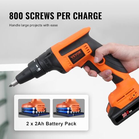 VEVOR Cordless Screwdriver,4V 7Nm Electric Screwdriver Rechargeable Set with 12 Accessory Kit and Charging Cable,Screw Gun with 20+1 Torque Setting & Twistable Handle for Home DIY. in Kuwait