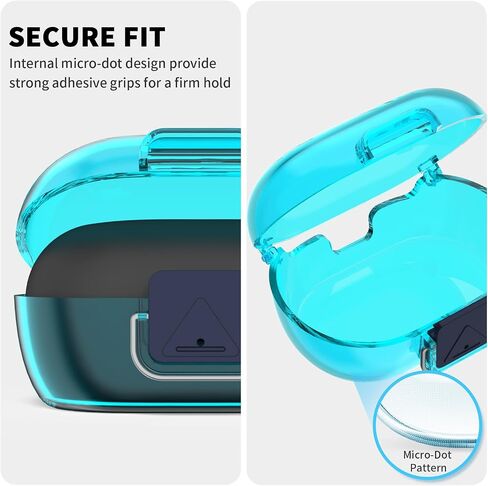 [قفل آمن] لحالة أذن Bose New Headcomfort ، غلاف حالة واقية من TPU واضحة لـ TPU لـ Bose New QuietComfort مع مجموعة Cleaning Kit & Keychain & Lanyard (Clear Gray) in Kuwait