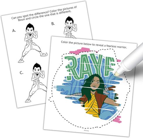 Disney Raya and The Last Dragon 48-Page Coloring and Activity Book with 4 Crayons 50781 in Saudi Arabia