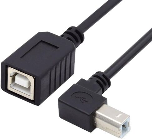 تشينيانغ الطابعة ماسح ضوئي القرص USB 2.0 النوع ب ذكر إلى كابل التمديد الإناث 20 سم in Kuwait