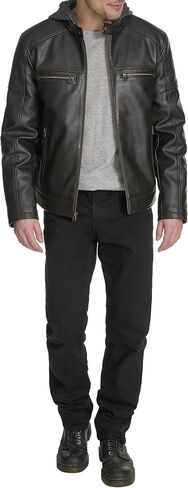 Levi's Men's Faux Leather Racer Jacket in Saudi Arabia