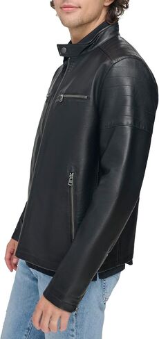 Levi's Men's Faux Leather Racer Jacket in Saudi Arabia