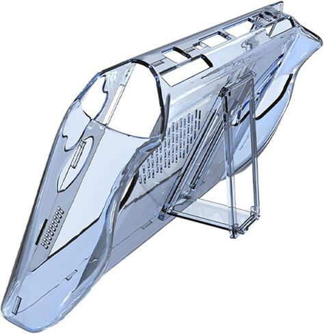 حالة وقائية واضحة متوافقة مع ASUS ROG Ally المحمولة ، الشفافة الصلبة الغلاف الوقائي قبضة الاكتمالات المضادة للبقاء مع حامل قابلة للطي ل ROG Ally Gamepad (Clear & Black) in Kuwait
