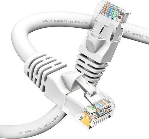 GEERIT CAT 6 Ethernet Cable (1 pack 50 ver) CAT6 PATCH ، 10 جيجابت في الثانية ، RJ45 ، الحبل غير المرغوب فيه ، الموصلات المطلية بالذهب ، الإنترنت للكمبيوتر الشخصي ، التلفزيون ، الجهاز اللوحي ، جهاز التوجيه ، الطابعة ، الخوادم ، مركز بيانات تكنولوجيا المعل in Kuwait