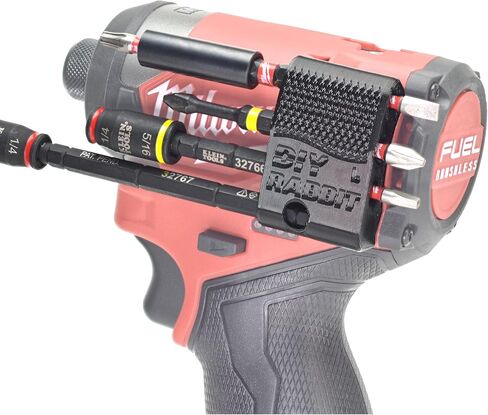 DIY Rabbit M12 Bit Holder for Milwaukee M12 Gen 3 Fuel Impact Drivers with 7 Magnetic 1/4 Hex Bit Set Organizer. Custom Made for Milwaukee Fuel 3453-20, Milwaukee Packout Tool Holder Accessories in Kuwait