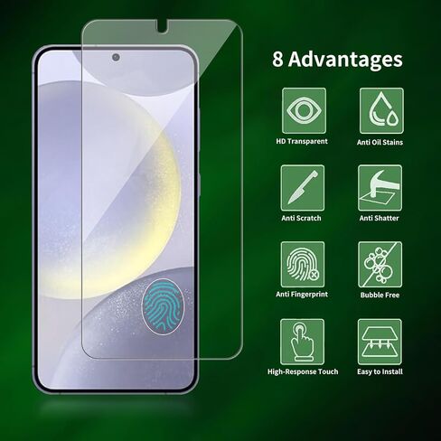 2 Pack for Samsung Galaxy S21 5G / SM-g991u Screen Protector, Tempered-Glass, Micro-curved Edges, Case Friendly, Bubble Free, HD Clear, Easy Installation in Kuwait