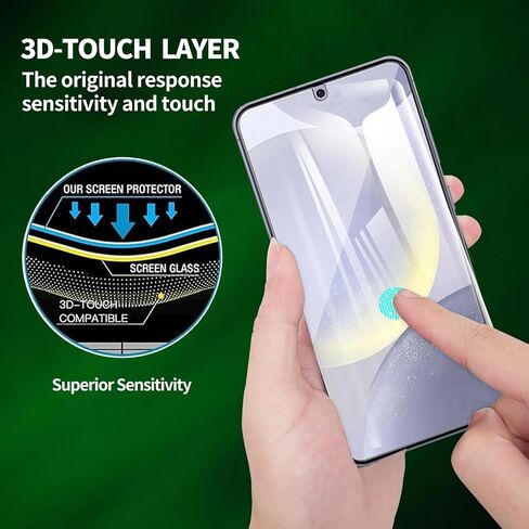 2 Pack for Samsung Galaxy S21 5G / SM-g991u Screen Protector, Tempered-Glass, Micro-curved Edges, Case Friendly, Bubble Free, HD Clear, Easy Installation in Kuwait