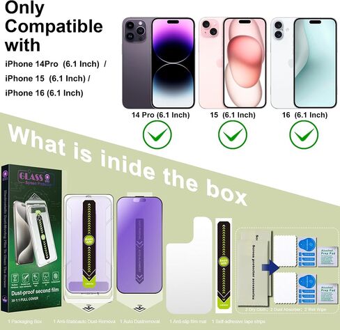 2 حزمة شاشة شاشة الخصوصية غير اللامعة لـ iPhone 16 Pro Max 6.9 بوصة ، وإزالة الغبار التلقائي ، لا توجد فقاعات ، فيلم زجاجي مضاد للتجسس ، تقنية إزالة الغبار التلقائي لتحديد المواقع in Kuwait
