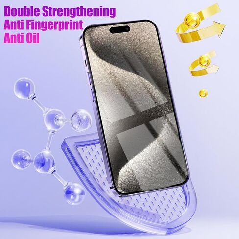 2 Pack Privacy screen protector Compatible with iPhone 13 Pro Max and Compatible with iPhone 14 Plus anti Blue light eye protection Mirror Tempered Glass Gradient Colorful Anti-Spy Anti-Peep in Saudi Arabia