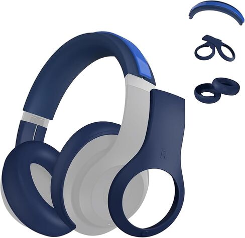 Studio Pro Silicone 3 in 1 Case Cover Set, Anti-Scratch Ear Pad Cover/Shell Cover/Headband Cover for Beats Studio Pro Headphone, Studio Pro Soft Silicone Protector Accessories(Off-White) in Kuwait
