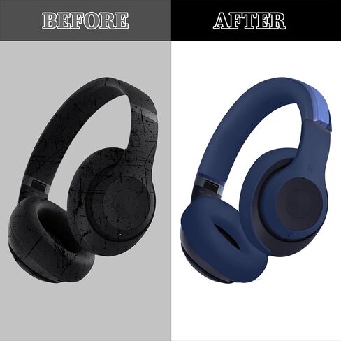 Studio Pro Silicone 3 in 1 Case Cover Set, Anti-Scratch Ear Pad Cover/Shell Cover/Headband Cover for Beats Studio Pro Headphone, Studio Pro Soft Silicone Protector Accessories(Off-White) in Kuwait