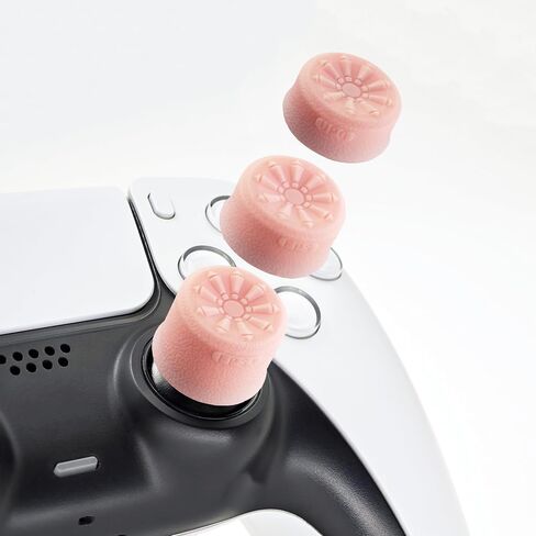 Luck&Link Thumb Grip Set Joystick Cap Analog Stick Cap for for Switch Pro/PS5 Dualsense/Xbox[XSX/XB1] (Black) in Kuwait