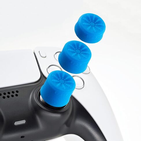 Luck&Link Thumb Grip Set Joystick Cap Analog Stick Cap for for Switch Pro/PS5 Dualsense/Xbox[XSX/XB1] (Black) in Kuwait