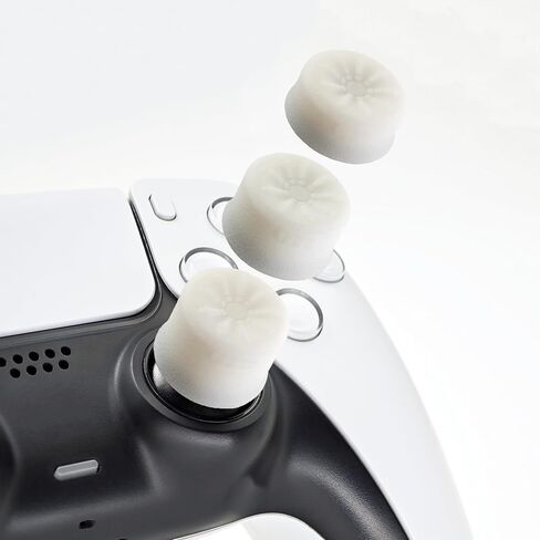 Luck&Link Thumb Grip Set Joystick Cap Analog Stick Cap for for Switch Pro/PS5 Dualsense/Xbox[XSX/XB1] (Black) in Kuwait