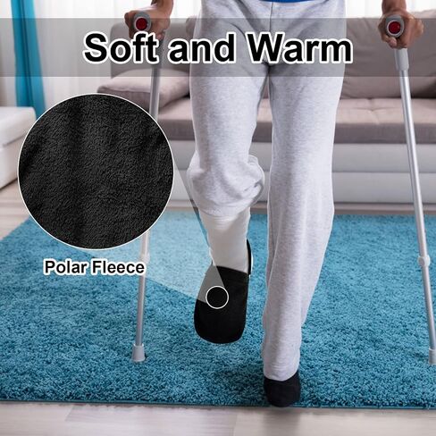 (Upgraded) 2 PCS Protective Cast Socks Toe Covers with Fixed Strap for Foot, Soft Warm Cast Socks Over Cast for Men Women Adults, Adjustable Non-slip Cast Toe Covers Fit for Most Casted Foot in Kuwait