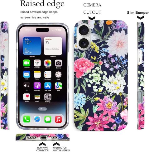 J.west Compatible with iPhone 16 Plus Case,Luxury Sparkle Translucent Clear Vintage Leopard Print Soft Silicone Cover for Girls Women Protective Phone Case for iPhone 16 Plus 6.7 inch Cheetah in Kuwait