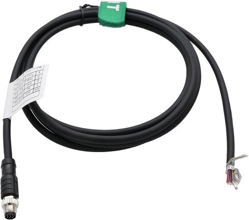 M8 8-Poles Female Power Data Cable for Baumer CX Machine Vision Industrial Camera Sensor Automation Control I/O, 8p A Coding, Shielded, 5m in Kuwait
