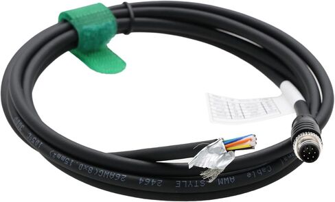 M8 8-Poles Female Power Data Cable for Baumer CX Machine Vision Industrial Camera Sensor Automation Control I/O, 8p A Coding, Shielded, 5m in Kuwait