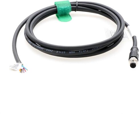 M8 8-Poles Female Power Data Cable for Baumer CX Machine Vision Industrial Camera Sensor Automation Control I/O, 8p A Coding, Shielded, 5m in Kuwait