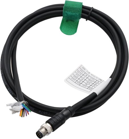 M8 8-Poles Female Power Data Cable for Baumer CX Machine Vision Industrial Camera Sensor Automation Control I/O, 8p A Coding, Shielded, 5m in Kuwait