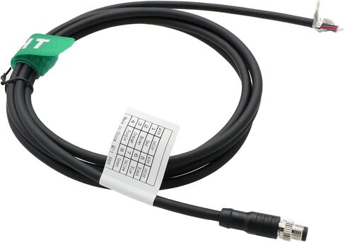 M8 8-Poles Female Power Data Cable for Baumer CX Machine Vision Industrial Camera Sensor Automation Control I/O, 8p A Coding, Shielded, 5m in Kuwait