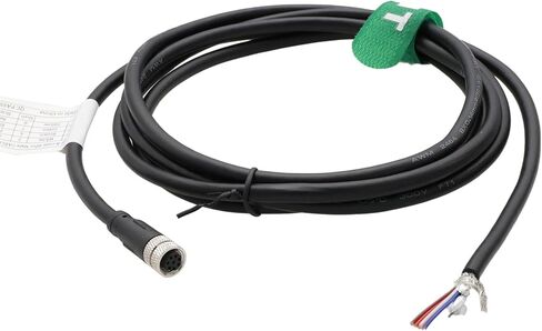 M8 8-Poles Female Power Data Cable for Baumer CX Machine Vision Industrial Camera Sensor Automation Control I/O, 8p A Coding, Shielded, 5m in Kuwait