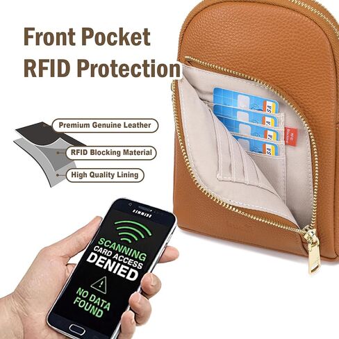 Haytijoe Crossbody Sling Bag for Women RFID Blocking Vegan Leather Fanny Packs Travel Bag in Saudi Arabia